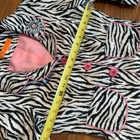 Cynthia Steffe Zebra Print Jacket with Pink Lining, sz s, pink and zebra print, - Picture 8 of 16